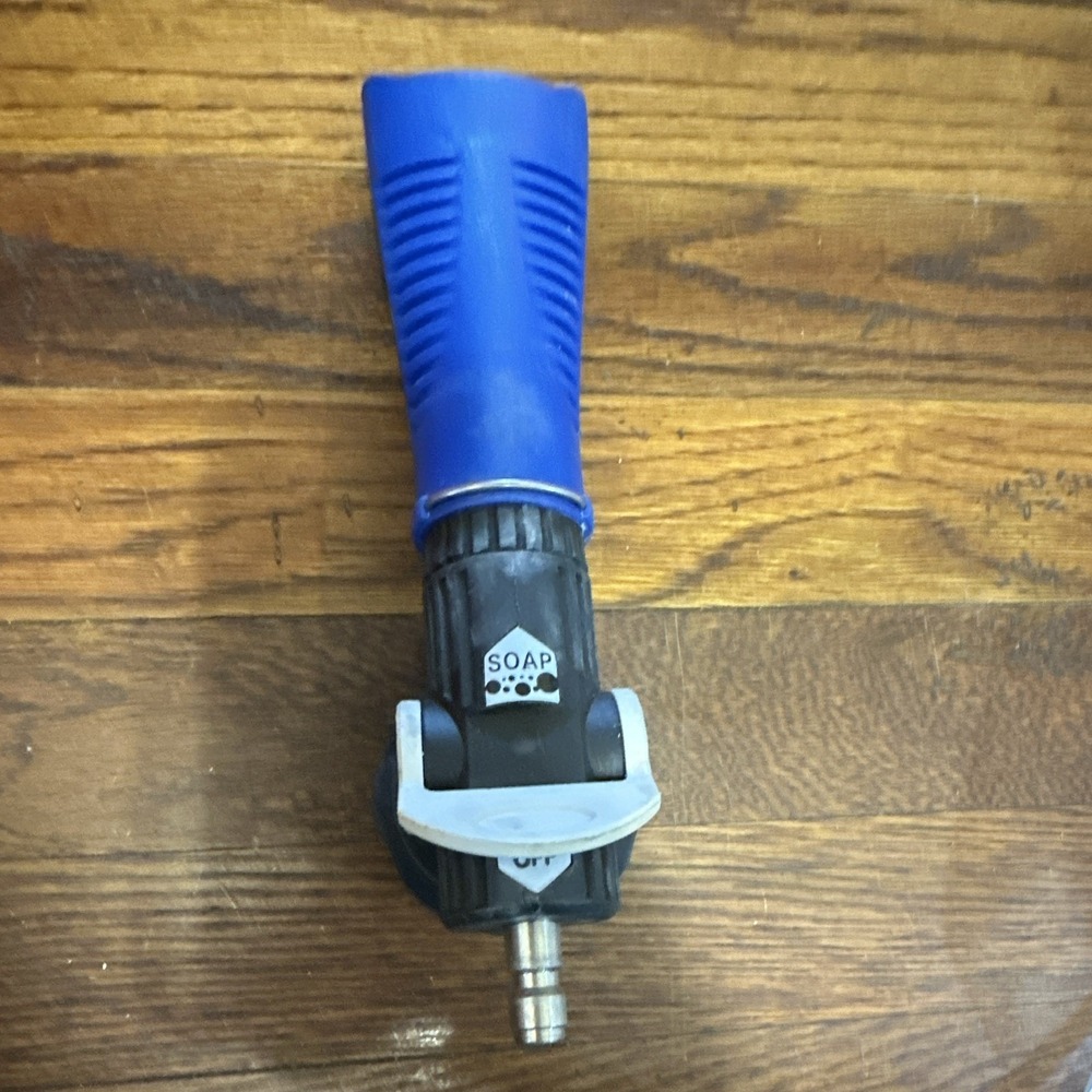 Soap Applicator Nozzle for Cold Water Pressure Washer Blue/Black/Gray